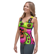 Load image into Gallery viewer, Artistic All Over Heart Design Sublimation Cut &amp; Sew Tank Top