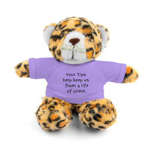 Tip Jar Stuffed Animals with Tee, Cute Tip Jar Sign, Funny Tip Jar Sign