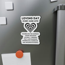 Load image into Gallery viewer, Loving Day Die-Cut Magnets, Black History Refrigerator Magnet, Biracial Magnet, Gift for Mixed Race