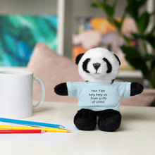 Load image into Gallery viewer, Tip Jar Stuffed Animals with Tee, Cute Tip Jar Sign, Funny Tip Jar Sign