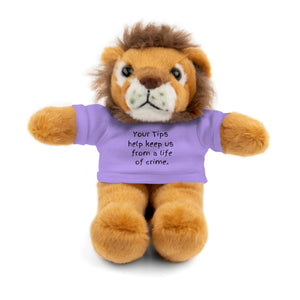 Tip Jar Stuffed Animals with Tee, Cute Tip Jar Sign, Funny Tip Jar Sign