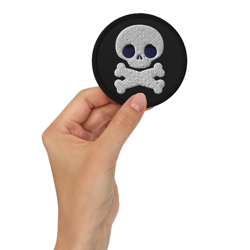 Skull and Crossbones Funny Pirate Embroidered Patch, Sailing Patch, Boating Patch