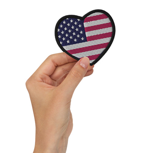 American Flag Embroidered Patch, Patriotic Flag Patch