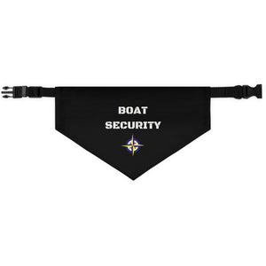 Funny Boat Security Pet Bandana Collar, Nautical Dog Bandana