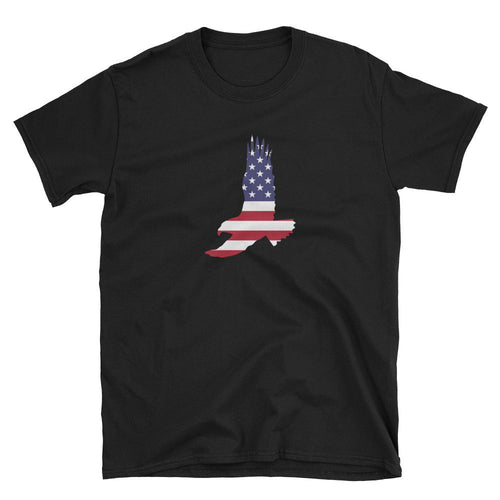 American Flag Eagle Soaring Unisex T-Shirt