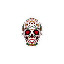 Load image into Gallery viewer, Day Of The Dead Bubble-free stickers, Sugar skull Sticker, Halloween Sticker