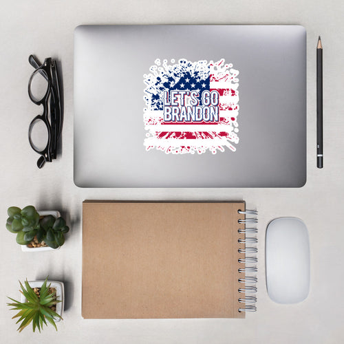 Let's Go Brandon Bubble-free stickers, Show how you feel with these patriotic stickers