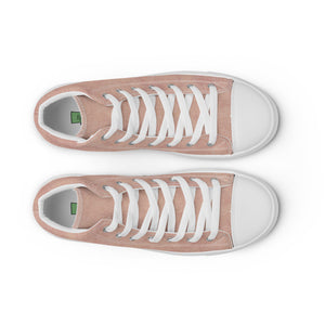 Men's Urban Pink high top canvas shoes