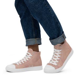 Men's Urban Pink high top canvas shoes