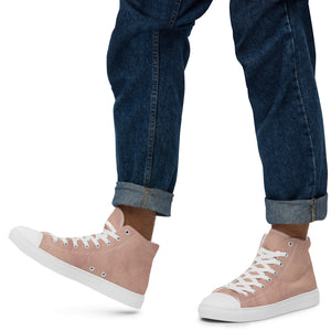 Men's Urban Pink high top canvas shoes