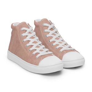 Men's Urban Pink high top canvas shoes