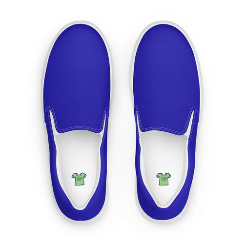 Men’s Royal Blue slip-on canvas shoes