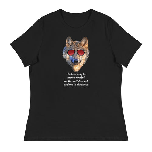 Wolf Print Women's Relaxed T-Shirt