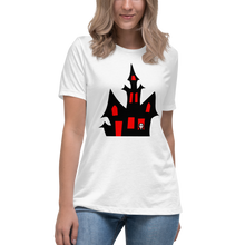 Load image into Gallery viewer, Haunted Halloween House Women&#39;s Relaxed T-Shirt