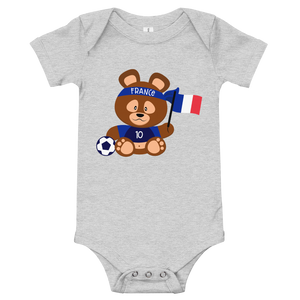 French Teddy Bear With Soccer Ball And Flag