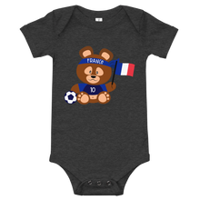 Load image into Gallery viewer, French Teddy Bear With Soccer Ball And Flag