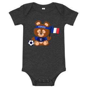 French Teddy Bear With Soccer Ball And Flag