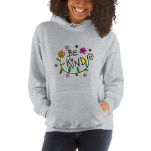 Load image into Gallery viewer, Be Kind Flowers Unisex Hoodie