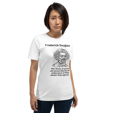 Load image into Gallery viewer, Inspirational Frederick Douglass Quote Short-Sleeve Unisex T-Shirt