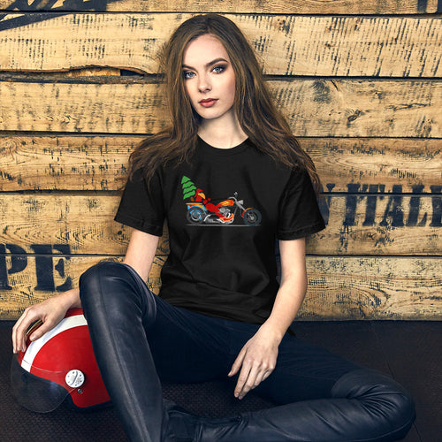 Biker Christmas Short-Sleeve Unisex T-Shirt