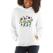 Load image into Gallery viewer, Be Kind Flowers Unisex Hoodie