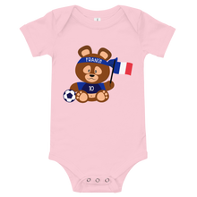 Load image into Gallery viewer, French Teddy Bear With Soccer Ball And Flag