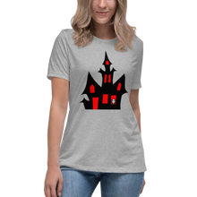 Load image into Gallery viewer, Haunted Halloween House Women&#39;s Relaxed T-Shirt