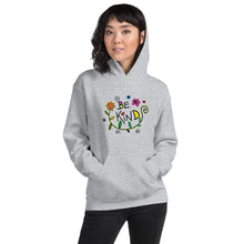 Load image into Gallery viewer, Be Kind Flowers Unisex Hoodie