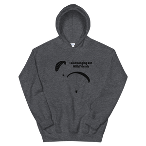 Powered Paragliding Unisex Hoodie I Like Hanging out With My Friends.