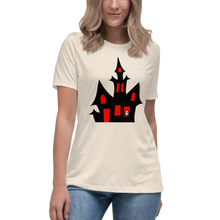 Load image into Gallery viewer, Haunted Halloween House Women&#39;s Relaxed T-Shirt