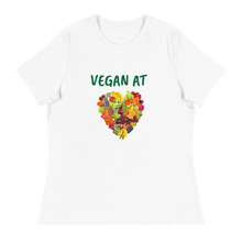 Load image into Gallery viewer, Vegan At Heart Women&#39;s Relaxed T-Shirt