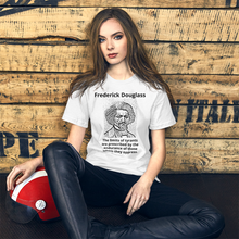 Load image into Gallery viewer, Inspirational Frederick Douglass Quote Short-Sleeve Unisex T-Shirt