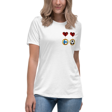 Load image into Gallery viewer, Finland Soccer Women&#39;s Relaxed T-Shirt