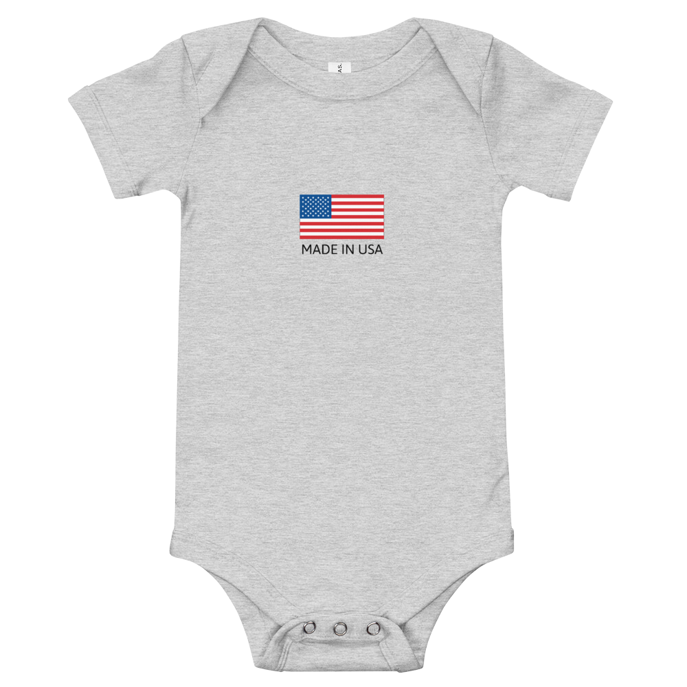Made In USA American Flag Baby One Piece