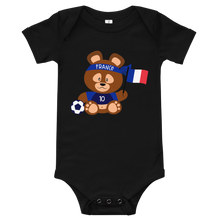 Load image into Gallery viewer, French Teddy Bear With Soccer Ball And Flag