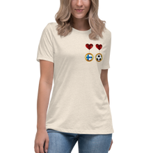 Load image into Gallery viewer, Finland Soccer Women&#39;s Relaxed T-Shirt