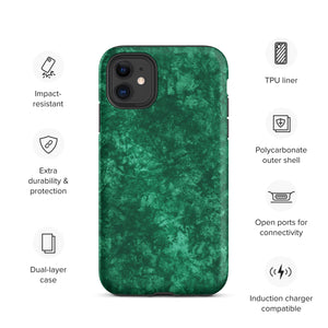 Emerald Green Tough iPhone case