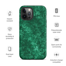 Load image into Gallery viewer, Emerald Green Tough iPhone case