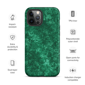 Emerald Green Tough iPhone case