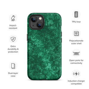 Emerald Green Tough iPhone case