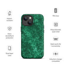 Load image into Gallery viewer, Emerald Green Tough iPhone case