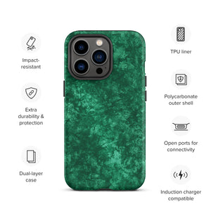 Emerald Green Tough iPhone case