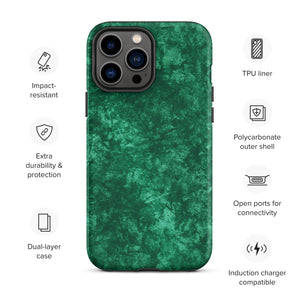 Emerald Green Tough iPhone case