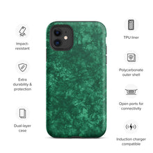 Load image into Gallery viewer, Emerald Green Tough iPhone case