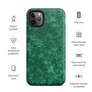 Emerald Green Tough iPhone case