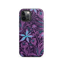 Load image into Gallery viewer, Purple Floral Design Tough iPhone case, Ocean Flowers Phone Case