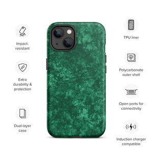 Emerald Green Tough iPhone case