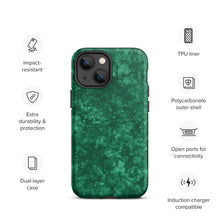 Load image into Gallery viewer, Emerald Green Tough iPhone case