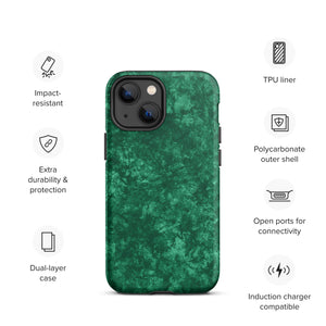 Emerald Green Tough iPhone case