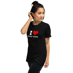 I ( Heart ) Road Trips Short-Sleeve Unisex T-Shirt, Adventure Shirt, Travelling Shirt,